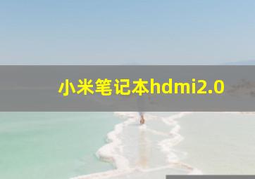 小米笔记本hdmi2.0