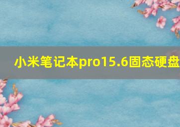 小米笔记本pro15.6固态硬盘