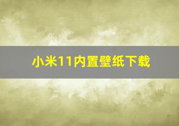 小米11内置壁纸下载