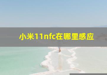 小米11nfc在哪里感应