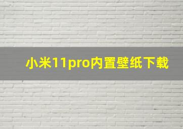 小米11pro内置壁纸下载