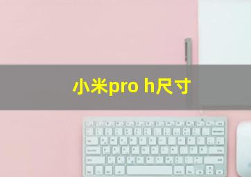 小米pro h尺寸