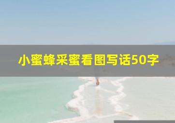 小蜜蜂采蜜看图写话50字