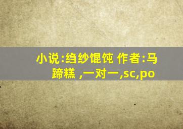 小说:绉纱馄饨 作者:马蹄糕 ,一对一,sc,po