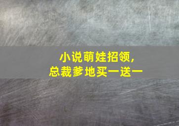 小说萌娃招领,总裁爹地买一送一