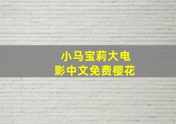 小马宝莉大电影中文免费樱花