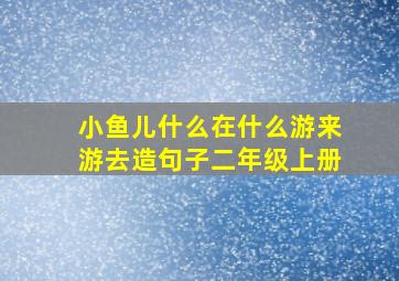 小鱼儿什么在什么游来游去造句子二年级上册