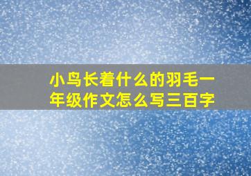 小鸟长着什么的羽毛一年级作文怎么写三百字