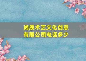 尚辰术艺文化创意有限公司电话多少