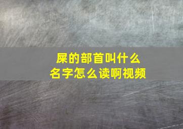 屎的部首叫什么名字怎么读啊视频