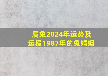 属兔2024年运势及运程1987年的兔婚姻