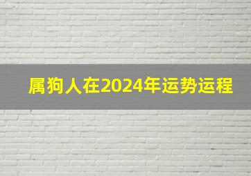 属狗人在2024年运势运程