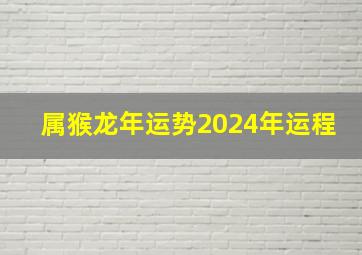 属猴龙年运势2024年运程