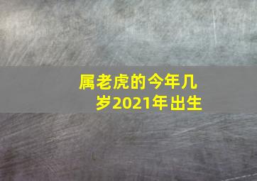 属老虎的今年几岁2021年出生