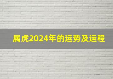 属虎2024年的运势及运程