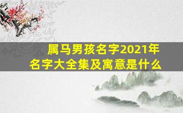 属马男孩名字2021年名字大全集及寓意是什么