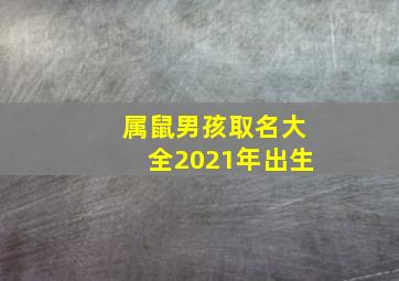 属鼠男孩取名大全2021年出生