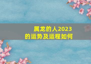 属龙的人2023的运势及运程如何