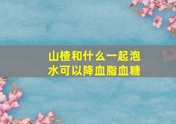 山楂和什么一起泡水可以降血脂血糖