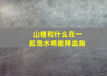 山楂和什么在一起泡水喝能降血脂