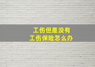 工伤但是没有工伤保险怎么办