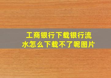 工商银行下载银行流水怎么下载不了呢图片