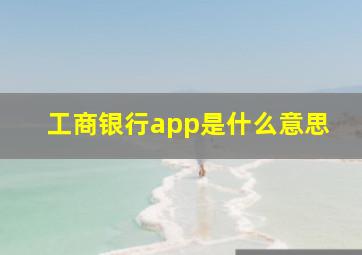 工商银行app是什么意思