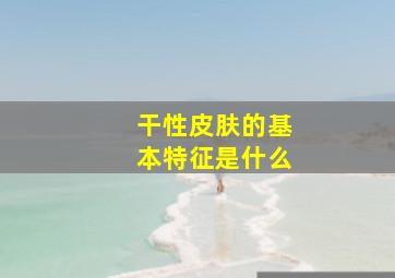 干性皮肤的基本特征是什么