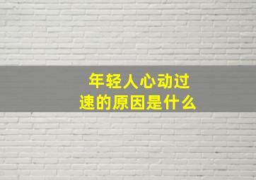 年轻人心动过速的原因是什么