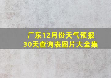 广东12月份天气预报30天查询表图片大全集