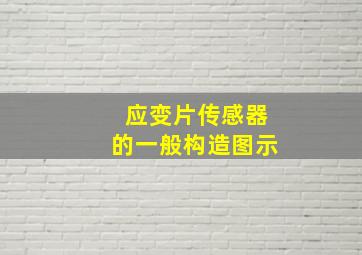 应变片传感器的一般构造图示