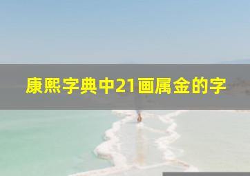 康熙字典中21画属金的字