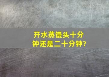 开水蒸馒头十分钟还是二十分钟?