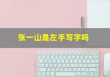 张一山是左手写字吗