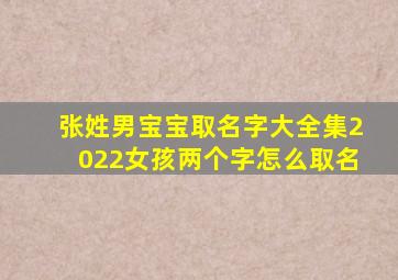 张姓男宝宝取名字大全集2022女孩两个字怎么取名