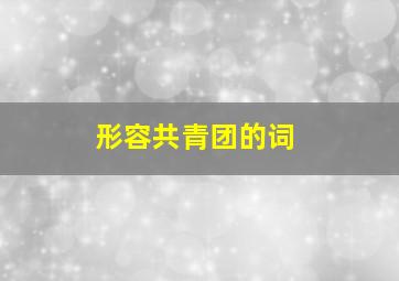 形容共青团的词