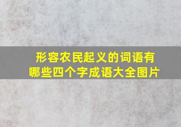 形容农民起义的词语有哪些四个字成语大全图片