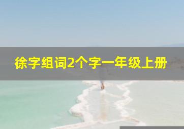 徐字组词2个字一年级上册