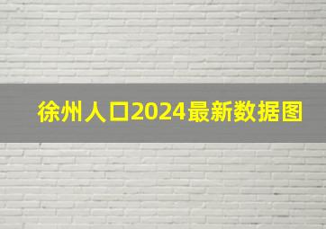 徐州人口2024最新数据图