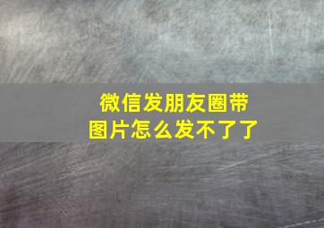 微信发朋友圈带图片怎么发不了了