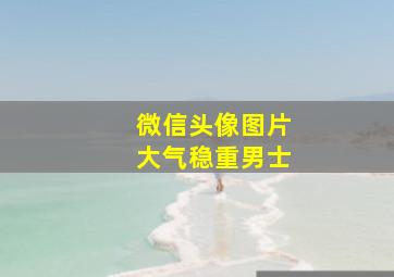 微信头像图片大气稳重男士