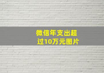 微信年支出超过10万元图片