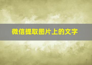 微信提取图片上的文字