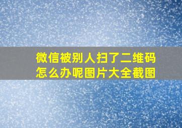 微信被别人扫了二维码怎么办呢图片大全截图