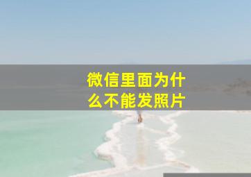 微信里面为什么不能发照片