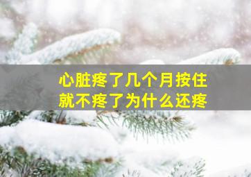 心脏疼了几个月按住就不疼了为什么还疼