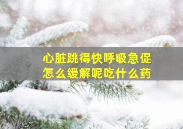 心脏跳得快呼吸急促怎么缓解呢吃什么药