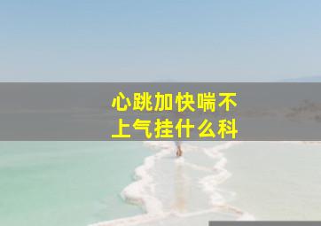 心跳加快喘不上气挂什么科