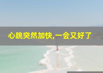 心跳突然加快,一会又好了