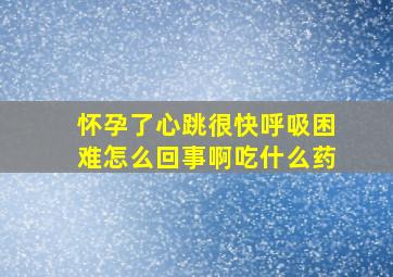 怀孕了心跳很快呼吸困难怎么回事啊吃什么药